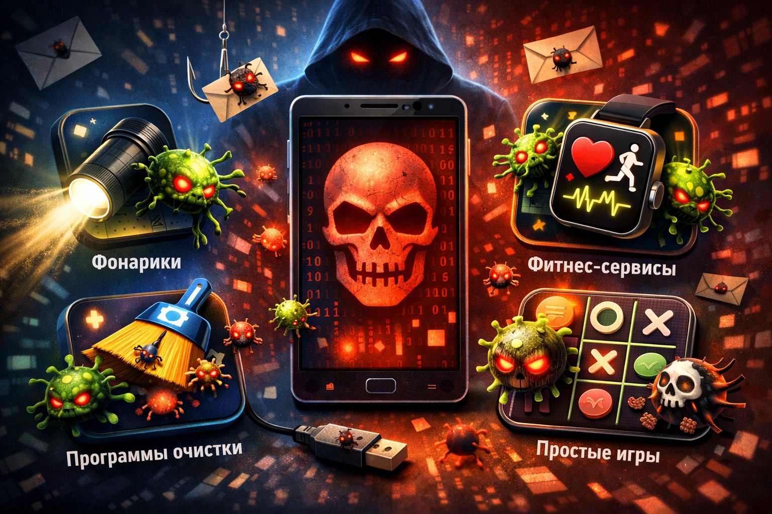 ⚡️ Осторожно, вирусы маскируются под безобидные приложения!