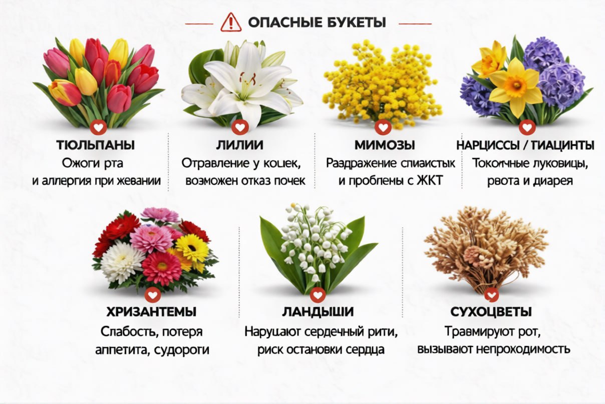 Опасные цветы для кошек: что нужно знать владельцам питомцев